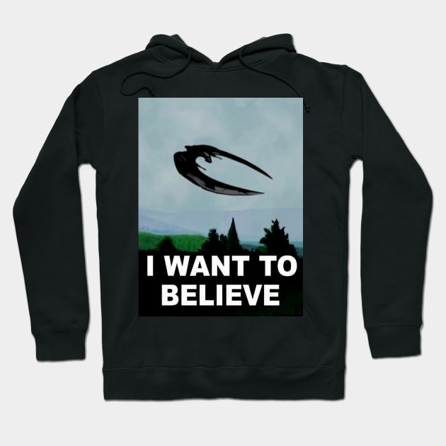 I want to believe, in Cylons. Hoodie by William Jakespeare Props